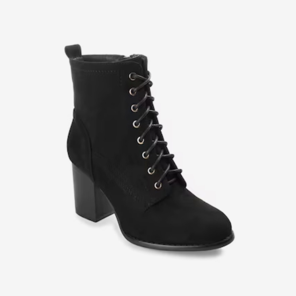 NWT Journee Collection Baylor Womens Boot Suede Shoe Comfort Block Heel 9M